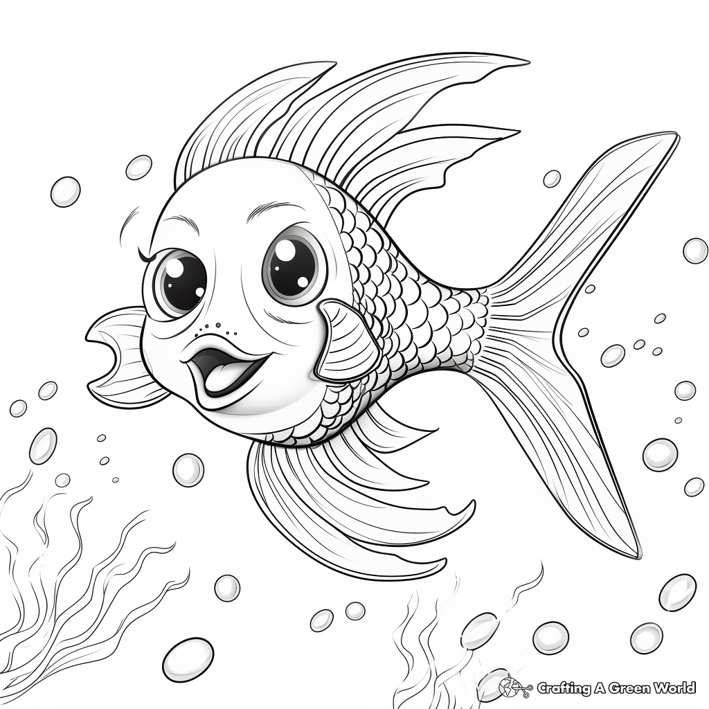 Elegant Starfish Coloring Pages 1