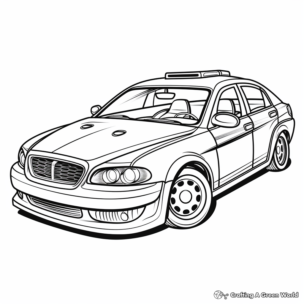 Emergency Response Police Car Coloring Pages 1
