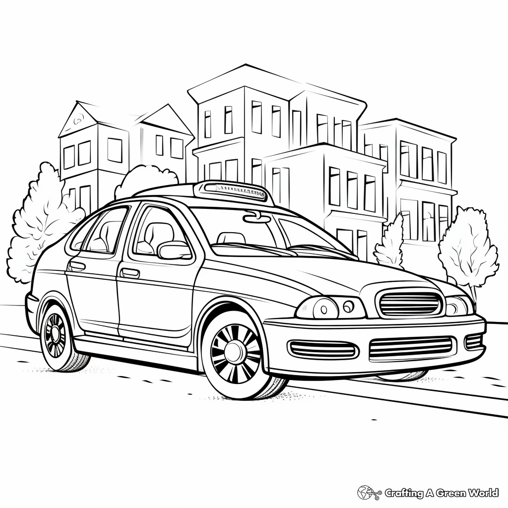 Emergency Response Police Car Coloring Pages 2
