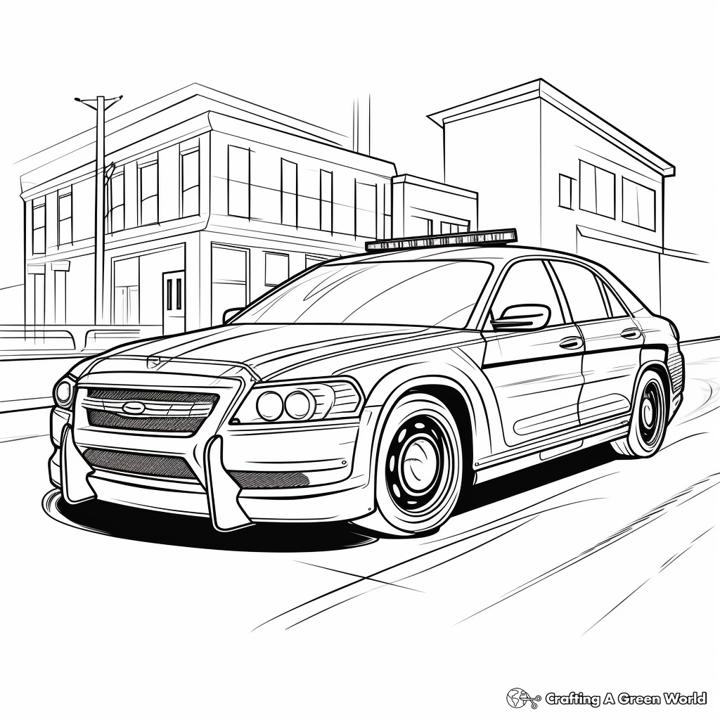 Emergency Response Police Car Coloring Pages 3