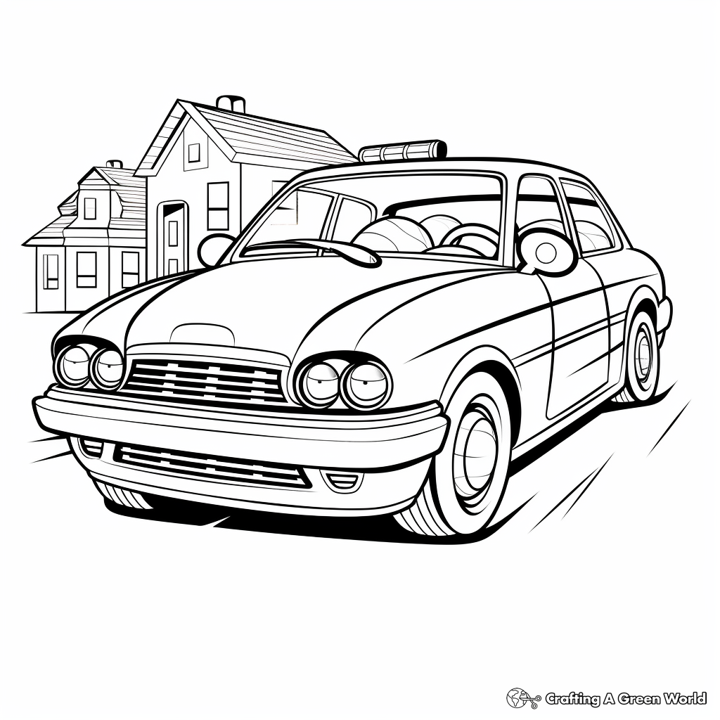Emergency Response Police Car Coloring Pages 4