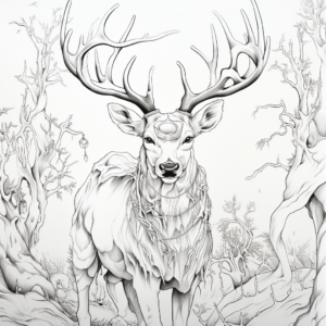 Emperor Stag Coloring Pages For The Artistic 1