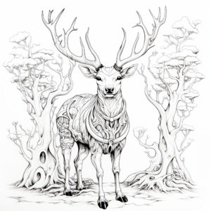 Emperor Stag Coloring Pages For The Artistic 2