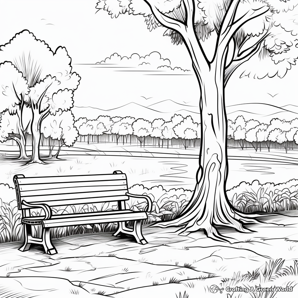 Empty Nature Scene Coloring Pages 1