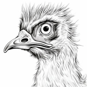 Emu Safari Adventure Coloring Pages 1