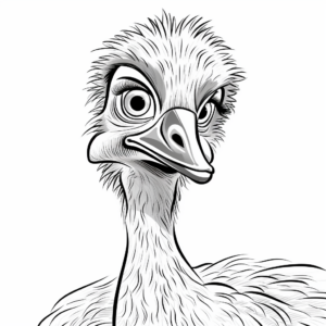 Emu Safari Adventure Coloring Pages 2