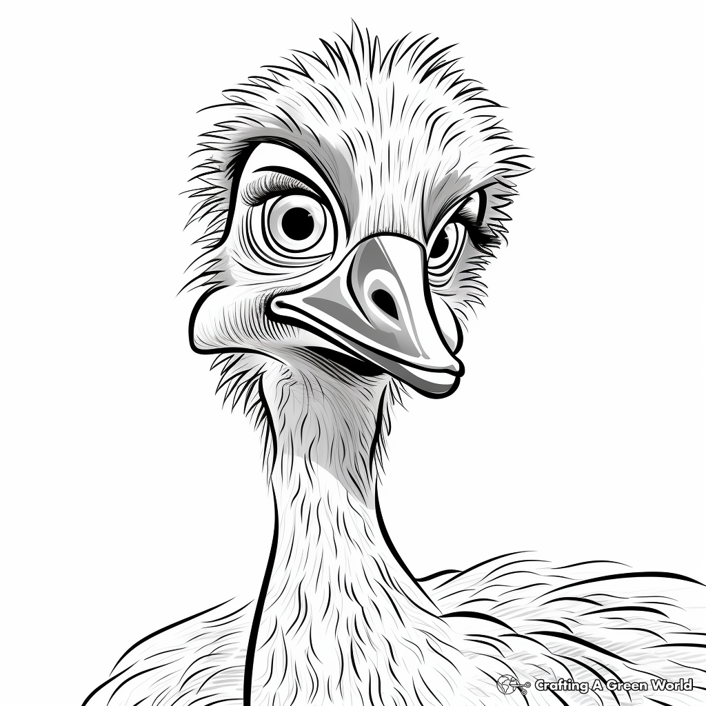 Emu Safari Adventure Coloring Pages 2
