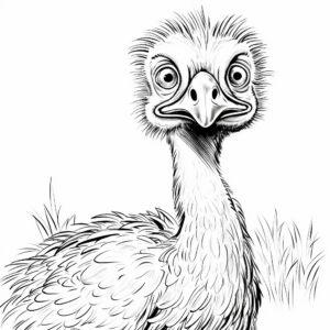 Emu Safari Adventure Coloring Pages 3