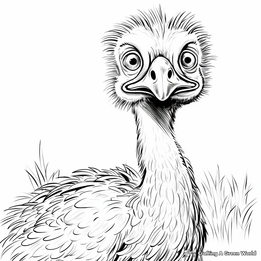 Emu Safari Adventure Coloring Pages 3