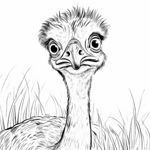 Emu Safari Adventure Coloring Pages 4
