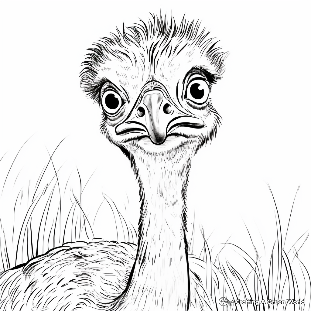 Emu Safari Adventure Coloring Pages 4