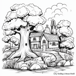 Enchanted Forest Coloring Pages 2
