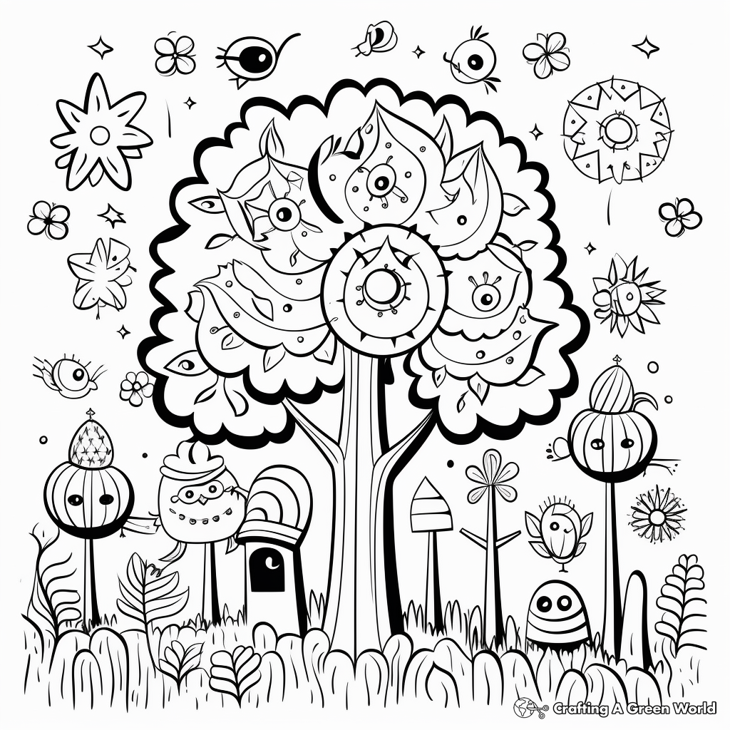 Enchanted Forest Coloring Pages 4