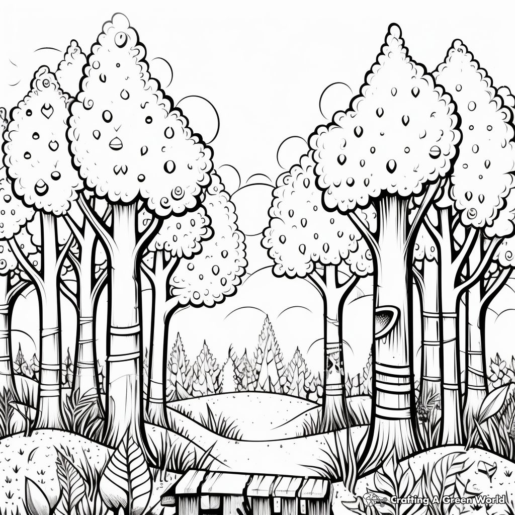 Enchanted Forest Coloring Pages for Adults 1