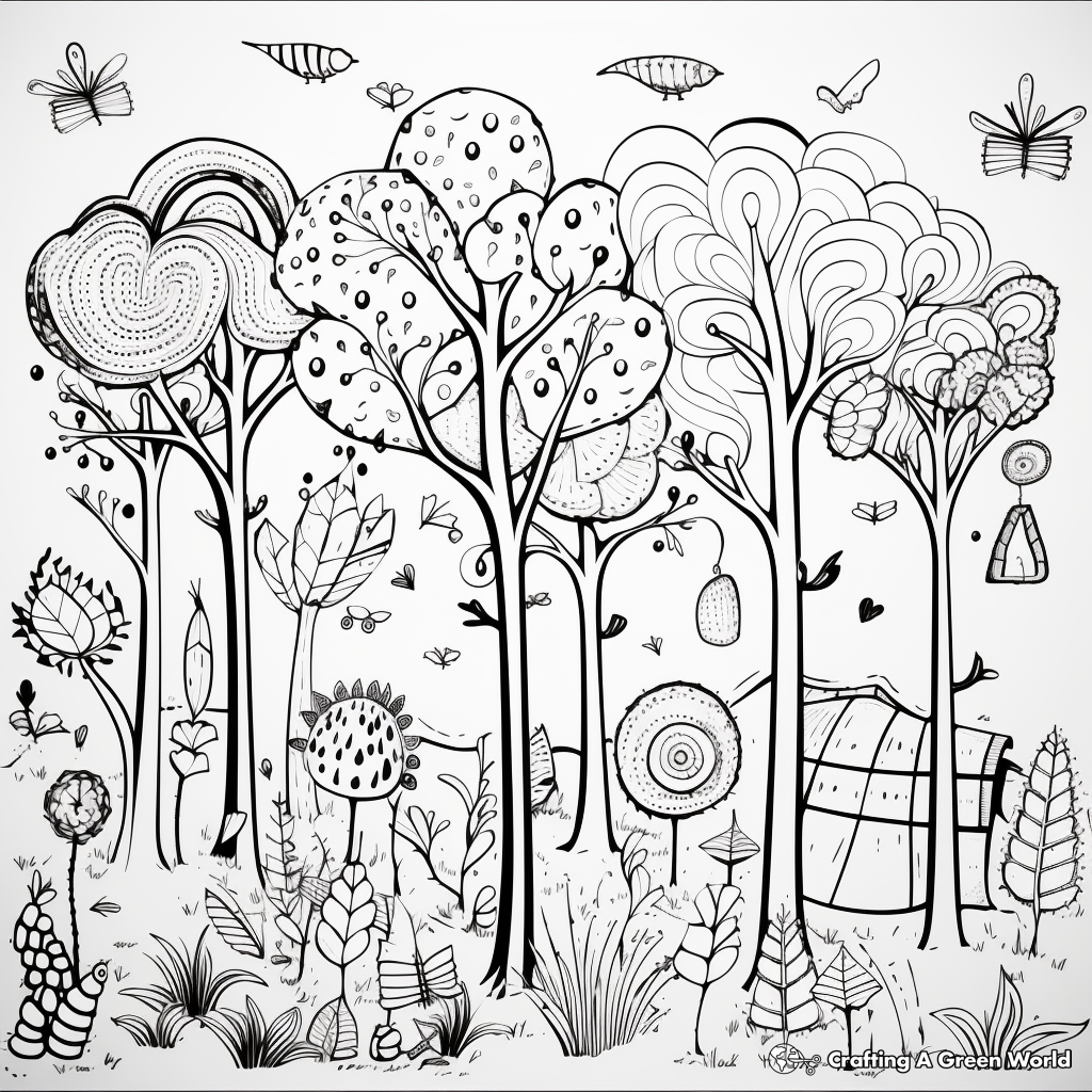 Enchanted Forest Coloring Pages for Adults 3