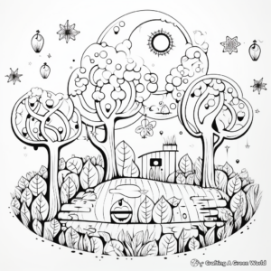 Enchanted Forest Coloring Pages for Adults 4