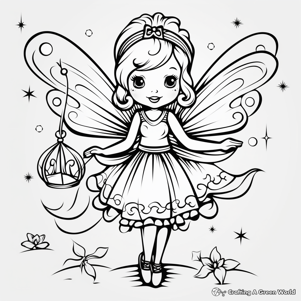 Enchanting Fairy Coloring Pages 2