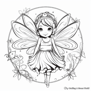 Enchanting Fairy Coloring Pages 3