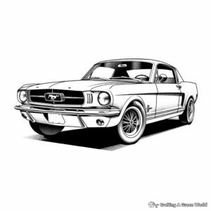 Enchanting Ford Mustang Coloring Pages 1