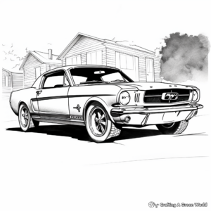 Enchanting Ford Mustang Coloring Pages 2