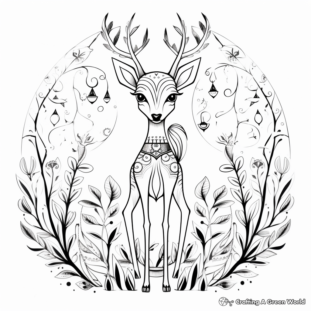Enchanting Forest Creatures Coloring Sheets 2