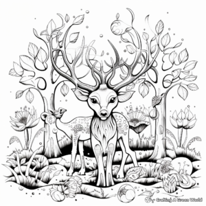 Enchanting Forest Creatures Coloring Sheets 4