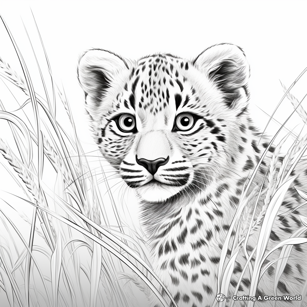 Endangered Cheetah Awareness Coloring Pages 1