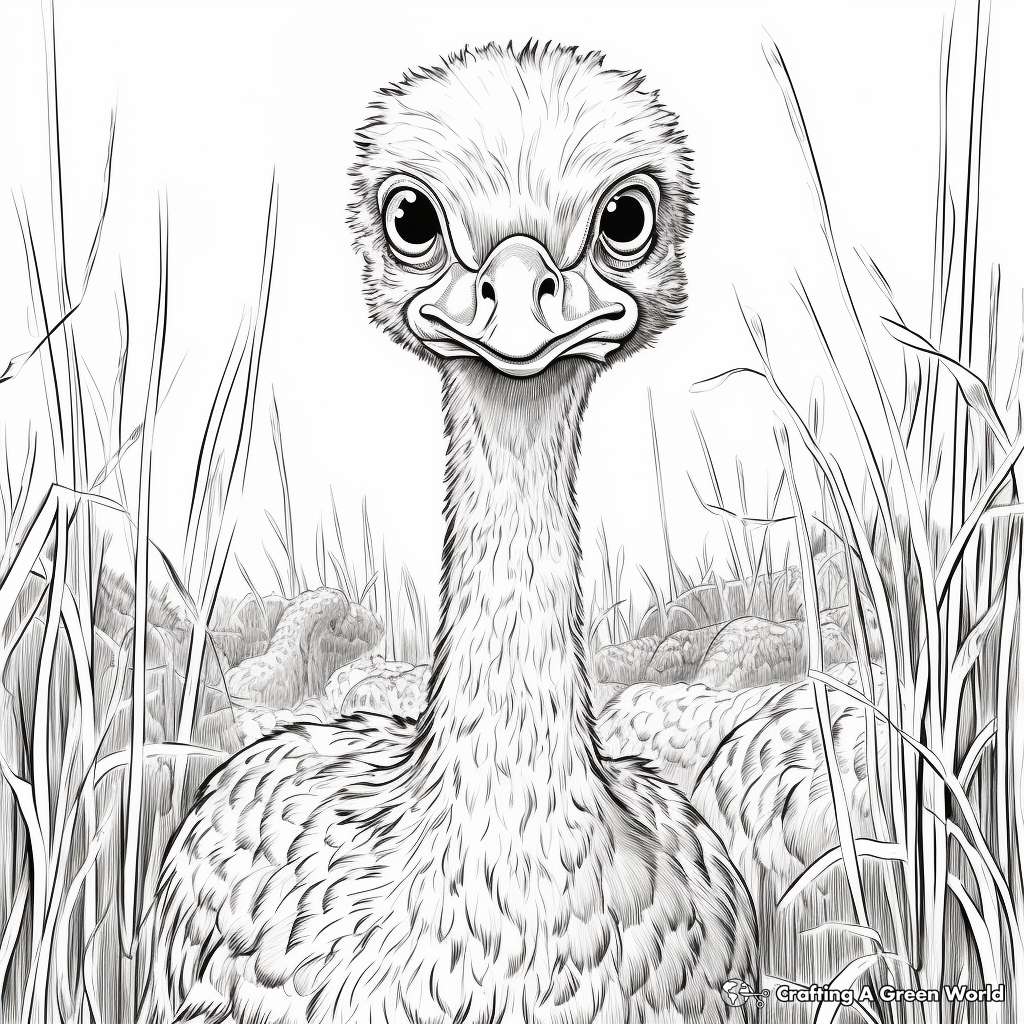 Endangered Emu Species Coloring Pages for Awareness 1