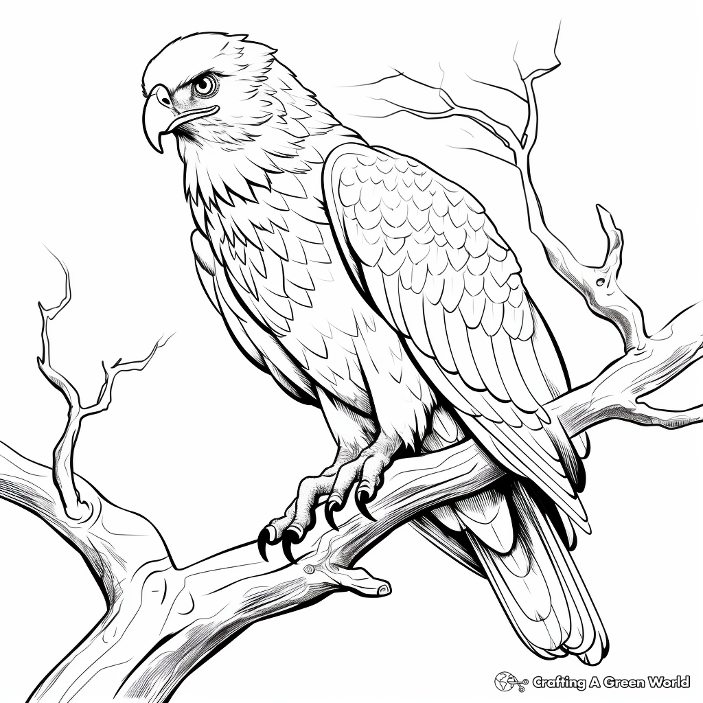 Endangered Golden Eagles Coloring Pages 1