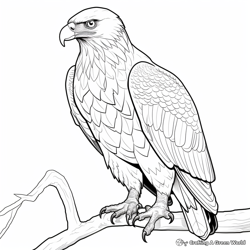 Endangered Golden Eagles Coloring Pages 2