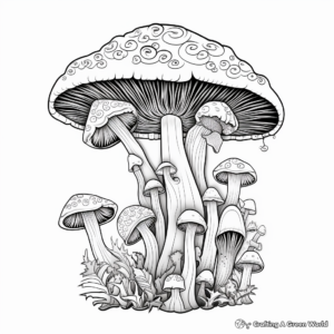 Endangered Mushroom Species Coloring Pages 1
