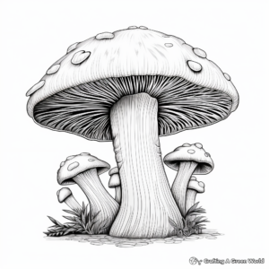 Endangered Mushroom Species Coloring Pages 2
