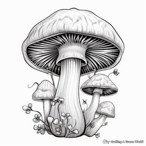 Endangered Mushroom Species Coloring Pages 3