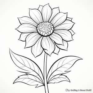 Endangered Plant Species Flower Coloring Pages 1