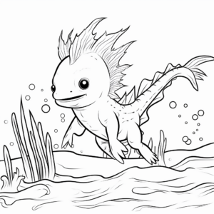 Endangered Species Axolotl Coloring Pages 2