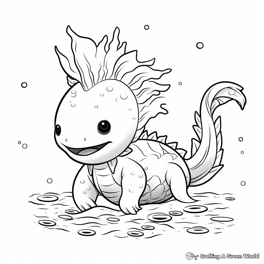 Endangered Species Axolotl Coloring Pages 3
