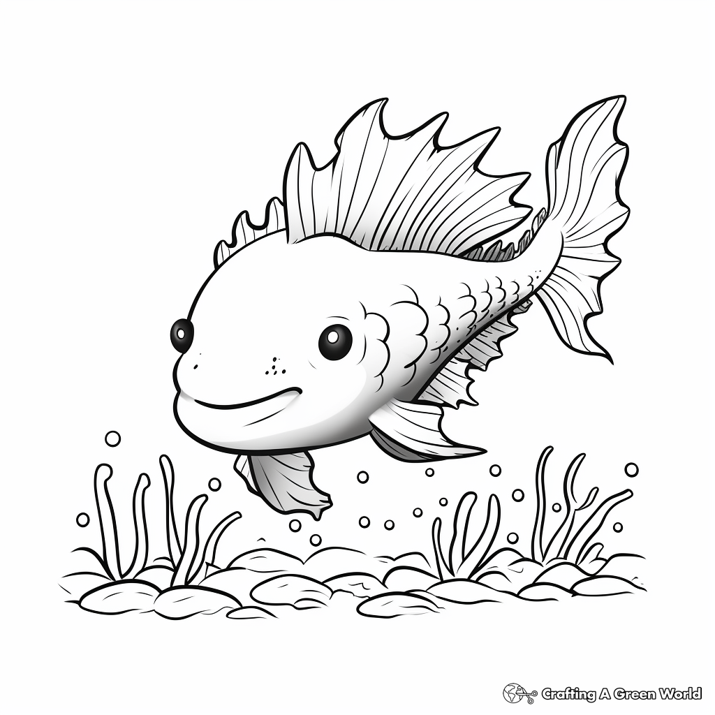 Endangered Species Axolotl Coloring Pages 4