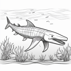 Endangered Species Highlight: Blue Whale Coloring Page 4