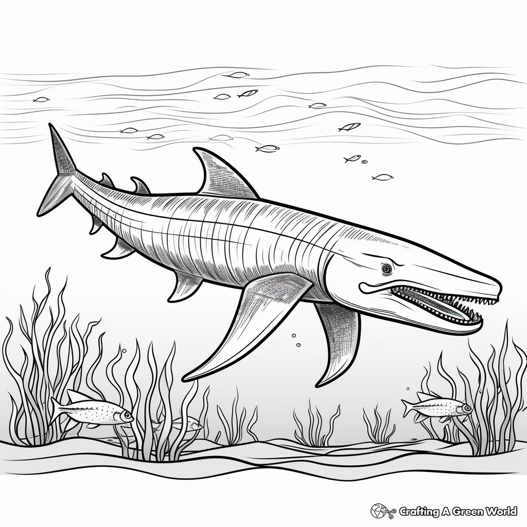 Endangered Species Highlight: Blue Whale Coloring Page 3