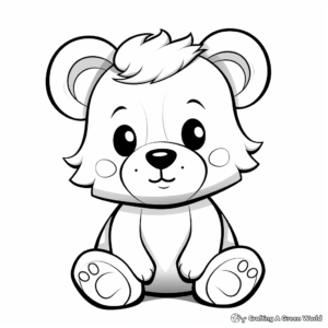 Endearing Teddy Bear Coloring Pages 3