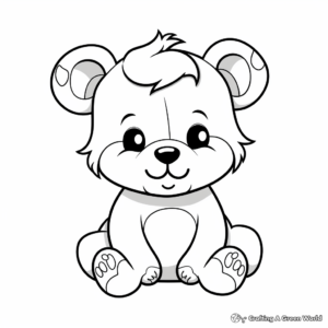 Endearing Teddy Bear Coloring Pages 4