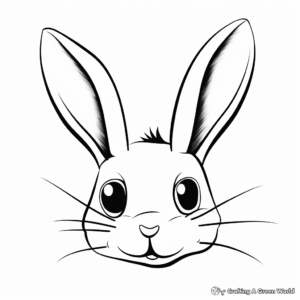 Energetic Bunny Nose Coloring Pages 2