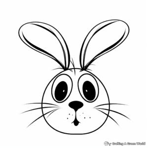 Energetic Bunny Nose Coloring Pages 3