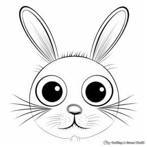 Energetic Bunny Nose Coloring Pages 4