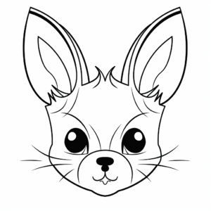Energetic Squirrel Face Coloring Pages 1