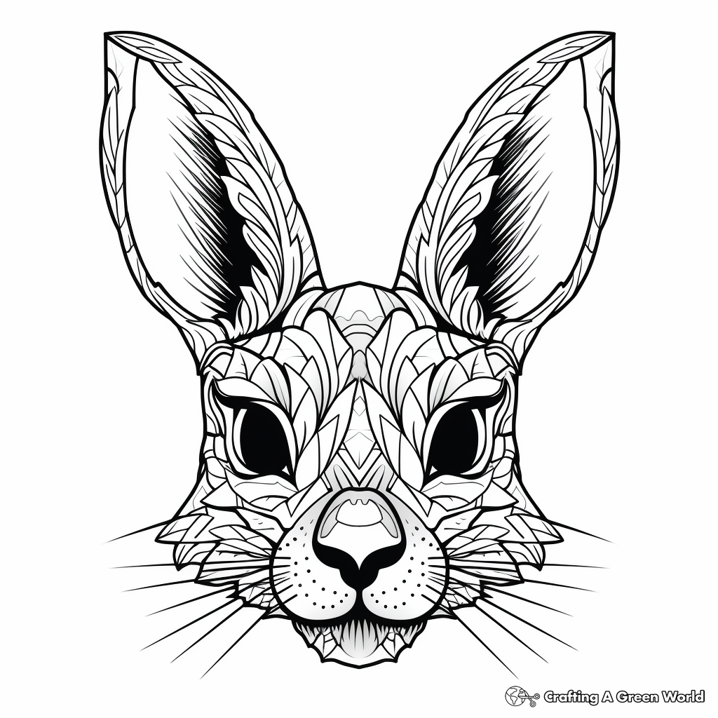 Energetic Squirrel Face Coloring Pages 2