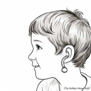 Engaging Ear Piercings Coloring Pages 2
