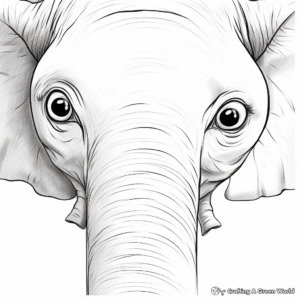 Engaging Elephant Nose Coloring Sheets 1