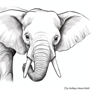 Engaging Elephant Nose Coloring Sheets 3