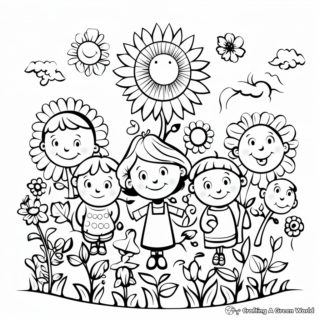 Engaging Kindergarten Spring Coloring Pages 4